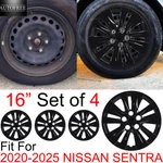 16" Set Of 4 Hubcaps For 2020-2025 Nissan Sentra Wheel Rim Covers Snap On Black. Fixed Price $56.99.