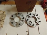 Vintage Cal Custom Wheel Spacers With Studs Inch 5 1/2 Bolt Circle. Fixed Price $28.50.