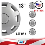 Set Of 4 Fits All Makes Models 13 Inch Trim Silver Abs Hub Caps Wheel Covers Kit. Fixed Price $30.51.