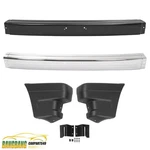 Chrome/ Black Front Bumper Face Bar End For Mazda B2000 B2200 B2600 1986-1993. Fixed Price $95.00.