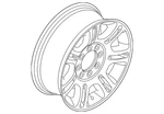 Genuine Ford Wheel Alloy CC3Z-1007-A. Fixed Price $823.27.