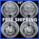 Chevy Express Van 3500 16" Steel Wheel Simulators Dually Rim Liners Covers. Fixed Price $199.99.