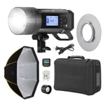 Flashpoint Xplor 400 Pro Compact Ttl R2 Monolight, Bundle With Parasnap Octa 36. Fixed Price $649.95.