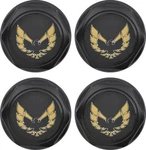 77-81 Firebird Wheel Center Cap Set Flat Black Early Gold Emblem/metal Clip. Fixed Price $147.55.