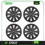 4X Black 17" Hub Caps Full Rim R17 Wheel Covers With Snap-on Retention Rings. Fixed Price $43.34.