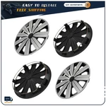 4PCS 13" Wheel Cover Hub Caps Universal Black & Silver Fits R13 Tire Steel Rim. Fixed Price $33.29.