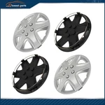 4 X 15" Wheel Covers Full Rim Snap On Hub Caps Silver Fit For R15 Tire &. Fixed Price $37.79.