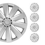 15" Set Of 4 Pcs Wheel Covers Snap On Silver Hub Caps Fit R15 Tire Rim. Fixed Price $64.99.