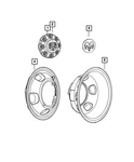 Genuine Mopar Wheel Center Cap Rear 6UV29DX8AB. Fixed Price $203.37.