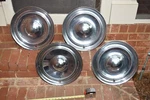 Chrysler 1951 1952 Hubcaps New Yorker Windsor Saratoga Qty 6, Part # 1405061. Fixed Price $175.00.
