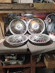 Nos Wheel Covers Set (4) 1986-1988 Buick Skylark Skyhawk 13" Wire Hubcaps. Fixed Price $98.00.