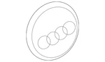 Genuine Audi Center Cap 4L0-601-170-041. Fixed Price $61.47.