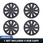 15" Set Of 4 Black Matte Wheel Covers Snap On Hub Caps Fit R15 Tire+steel Rim. Fixed Price $41.99.