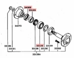 Mitsubishi 3000GT Gto VR4 Oem Brand Rear Wheel Bearing Kit 1990 - 1999. Fixed Price $97.39.