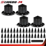 New Rear Wheel Axle Hub Cover Kit 33MM Spiked Semi Abs Plastic Satin Black. Fixed Price $110.43.