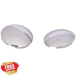 CHDT66 Semi Truck Hub Cap Covers Dome Chrome Metal 2PC 7/16" Lip. Fixed Price $45.00.