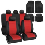 Fh Group Universal Fit Neoprene Red Car Cover 5 Seater W/ Floor Mats. Fixed Price $89.99.