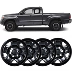 4 Black For 2005-2023 Toyota Tacoma 16" Wheel Skins Hub Caps Steel Rim Covers. Fixed Price $84.99.