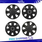 Pcs Black 14" Hub Caps Tire & Rim Wheel Covers Kit Fits All Makes Models. Fixed Price $37.41.