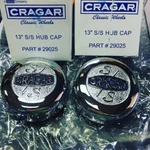 Nos Ss Cragar Center Caps Pair Of 2,FIT 13" Only 29025 Part Number Pinto Vega. Fixed Price $44.99.