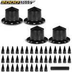 Rear Wheel Axle Hub Cover Kit 33MM Spiked Semi Abs Plastic Satin Black New. Fixed Price $110.43.