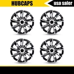 15" Set Of 4 Silver Black Wheel Covers Snap On Hub Caps Fit R15 Tire & Steel Rim. Fixed Price $42.99.