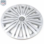 Vw Wheel Hub Cap Trim Silver 15 Inch Genuine 6C0601147CYTI. Fixed Price $92.68.