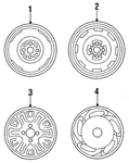 Genuine Mazda Wheel Cover EA25-37-170A. Fixed Price $84.63.