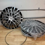 15" Wheel Covers Guard Hub Caps Durable Snap On Abs Silver & Black 4X. Fixed Price $59.99.