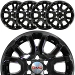 Black 2014-20 Gmc Sierra 1500 Yukon 18" Wheel Skins Hub Caps Alloy Rim Covers. Fixed Price $119.99.