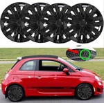 15" Set Of 4 Wheel Covers Snap On Hub Caps R15 Tire & Steel Rim For Fiat 500. Fixed Price $69.03.