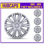 16" Set Of 4 Silver Wheel Covers Snap On Hub Caps Fit R16 Tire+steel Rim. Fixed Price $44.99.