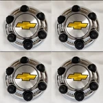 4PCS 6 Lugs Silverado 1500 Tahoe Avalanche Center Wheel Cap Hub With Yellow Logo. Fixed Price $53.99.