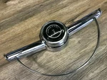 1964 Pontiac Parisienne Used Gm Chrome Steering Wheel Trim & Horn Cap Oem. Fixed Price $125.00.