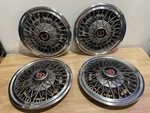 Ford Oem Cougar Granada-maverick Ltd 14 Wire Spoke Hubcaps D8BC-1130-CA. Fixed Price $74.99.