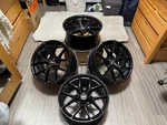 Forged Esr RF2 Matte Black 18X8.5 30 Offset 5X114.3 Bolt Pattern 72.6 Bore. Fixed Price $800.00.