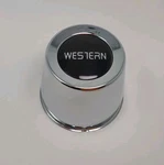 Western Chrome Custom Wheel Center Cap # 99-2656. 3-3/4" Inside Diameter Nos. Fixed Price $27.90.