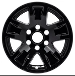 2014-2018 Chevrolet Silverado 1500 7565GB 17" Gloss Black Wheel Skin Cap. Fixed Price $29.75.