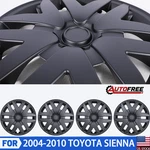 Matte Black 16" Hubcaps Fits For 2004 -2010 Toyota Sienna Wheel Covers Set Of. Fixed Price $56.99.