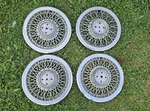 Set Of 1983-1988 Ford Thunderbird 14" Hubcaps Wheel Covers Mercury Cougar. Fixed Price $79.00.
