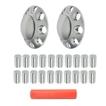 33MM Front Axle Wheel Cover Chrome Hub Cap Thread-on Flat Head Lug Nuts Truck. Fixed Price $45.49.
