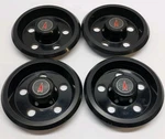 1985-89 Pontiac Grand Am Sunbird Wheel Center Caps Set Of Oem Used #14066930. Fixed Price $125.00.