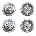 4 Polished Stainless Push-on Dually Wheel Simulators Covers For 03-19 Ram 3500. Fixed Price $549.95.