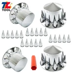 Rear Axle Wheel Cover 33MM Spike Screw-on Lug Nut Semi Truck Chrome Abs Plastic. Fixed Price $84.11.