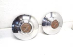 1950'S 51 52 53 Cadillac Poverty Wheel Covers/hubcaps Pair Original Gm. Fixed Price $75.00.