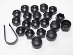Genuine 17MM Audi A1 A3 A4 A5 A6 Q5 A8 Wheel Nut Bolt Covers Locking Caps Black. Fixed Price $45.74.