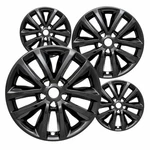 Set Of 4 Gloss Black 17" Impostor Wheel Skins For 16-18 Kia Sorento Rim Covers. Fixed Price $90.95.