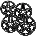 4 New Gloss Black 17" Impostor Wheel Skins For 17-18 Hyundai Santa Fe Rim Covers. Fixed Price $90.95.