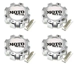 4X New Moto Metal Chrome 8 Lug Bolt On Wheel Center Caps MO957 959 961 964 965. Fixed Price $108.00.