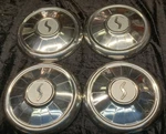 1963 Studebaker Lark Daytona Cruiser Set 4 Original 10" Hubcaps 1558738. Fixed Price $65.00.